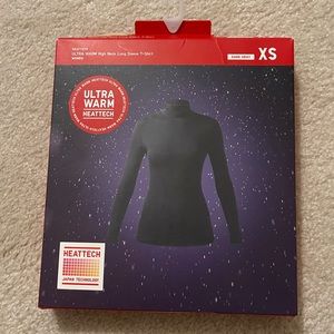 Uniqlo HeatTech Ultra Warm High Neck Long Sleeve T-Shirt - Sz XS